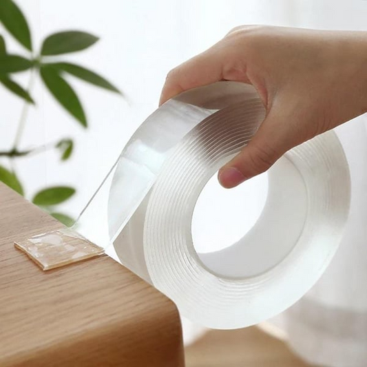 Transparent Reusable Nano Tape– Double-Sided, Traceless Grip for Home Use - Luxinsly