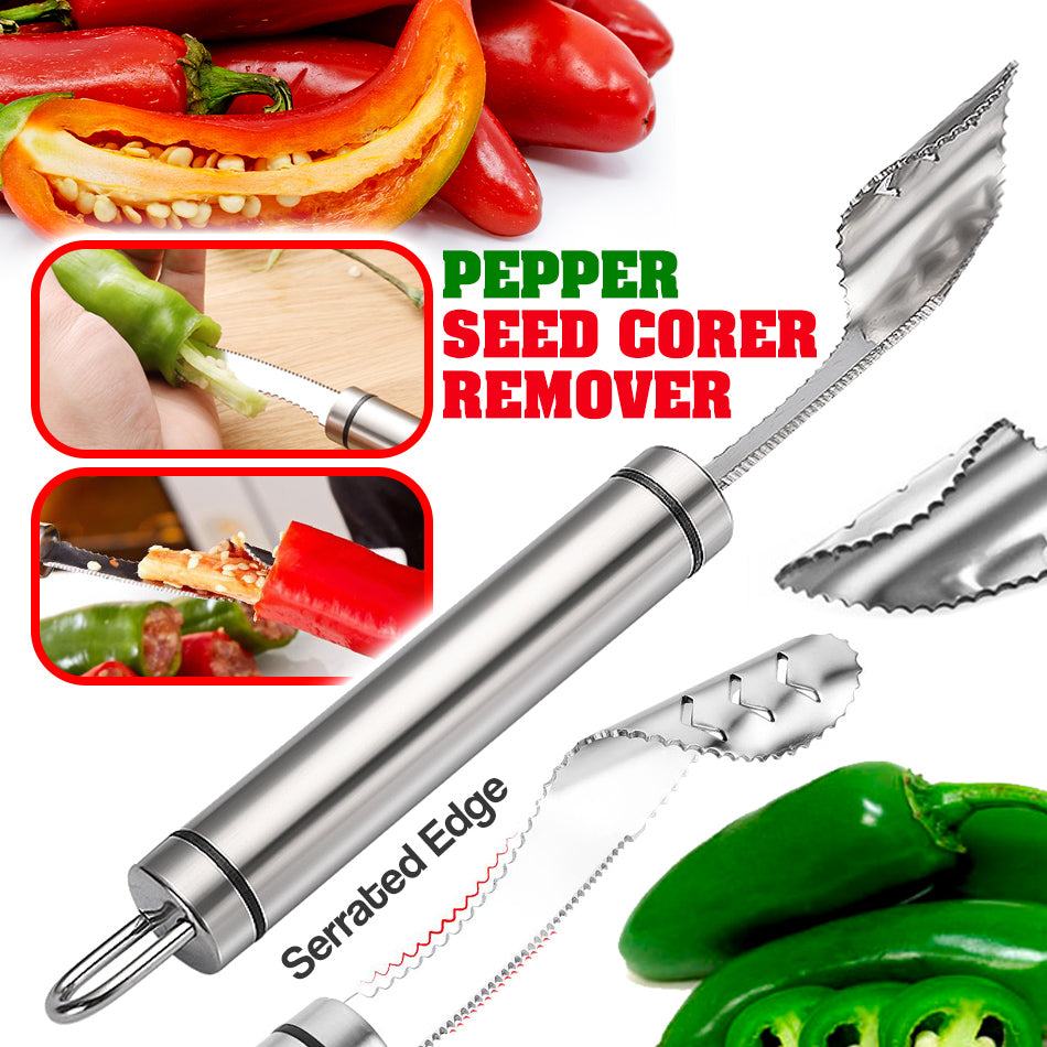 Pepper Seed Corer Remover – Buy 3, Get 2 Free Today!