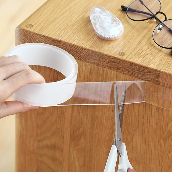 Transparent Reusable Nano Tape– Double-Sided, Traceless Grip for Home Use