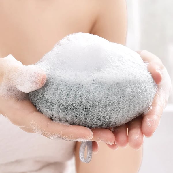 Luxury Bath Sponge with Suction Grip