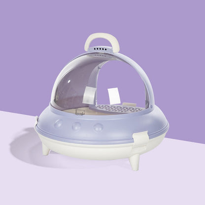 Spaceship-Inspired Cat Litter Box - Luxinsly