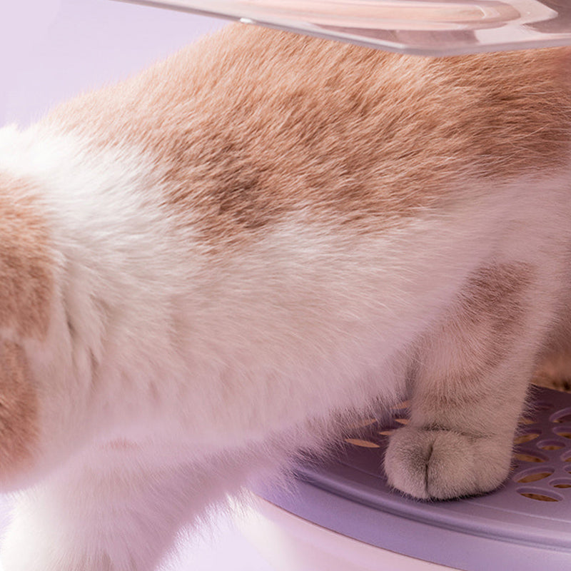 Spaceship-Inspired Cat Litter Box - Luxinsly