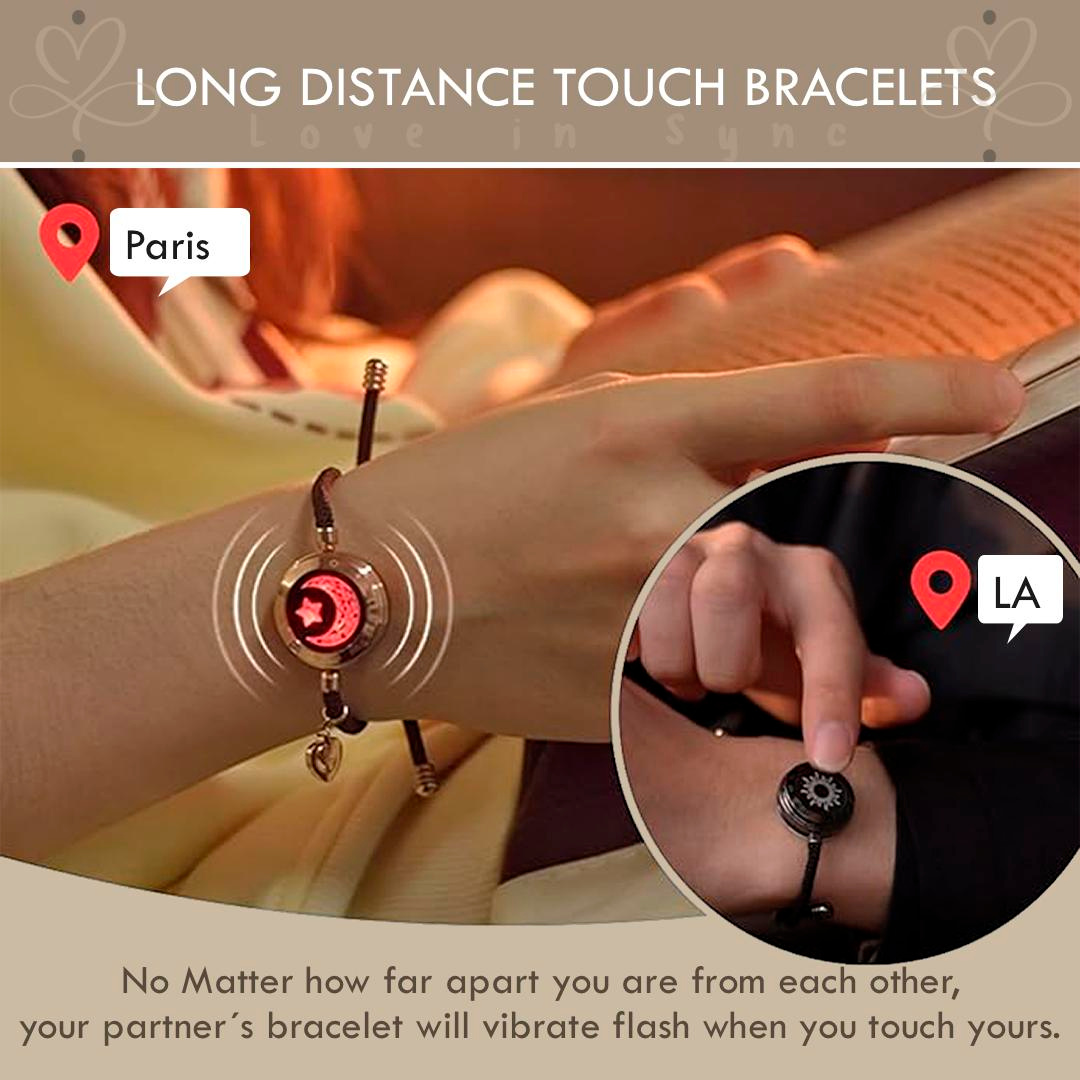 Smart Bracelet for Couples with Touch Light and Vibration (2 units)