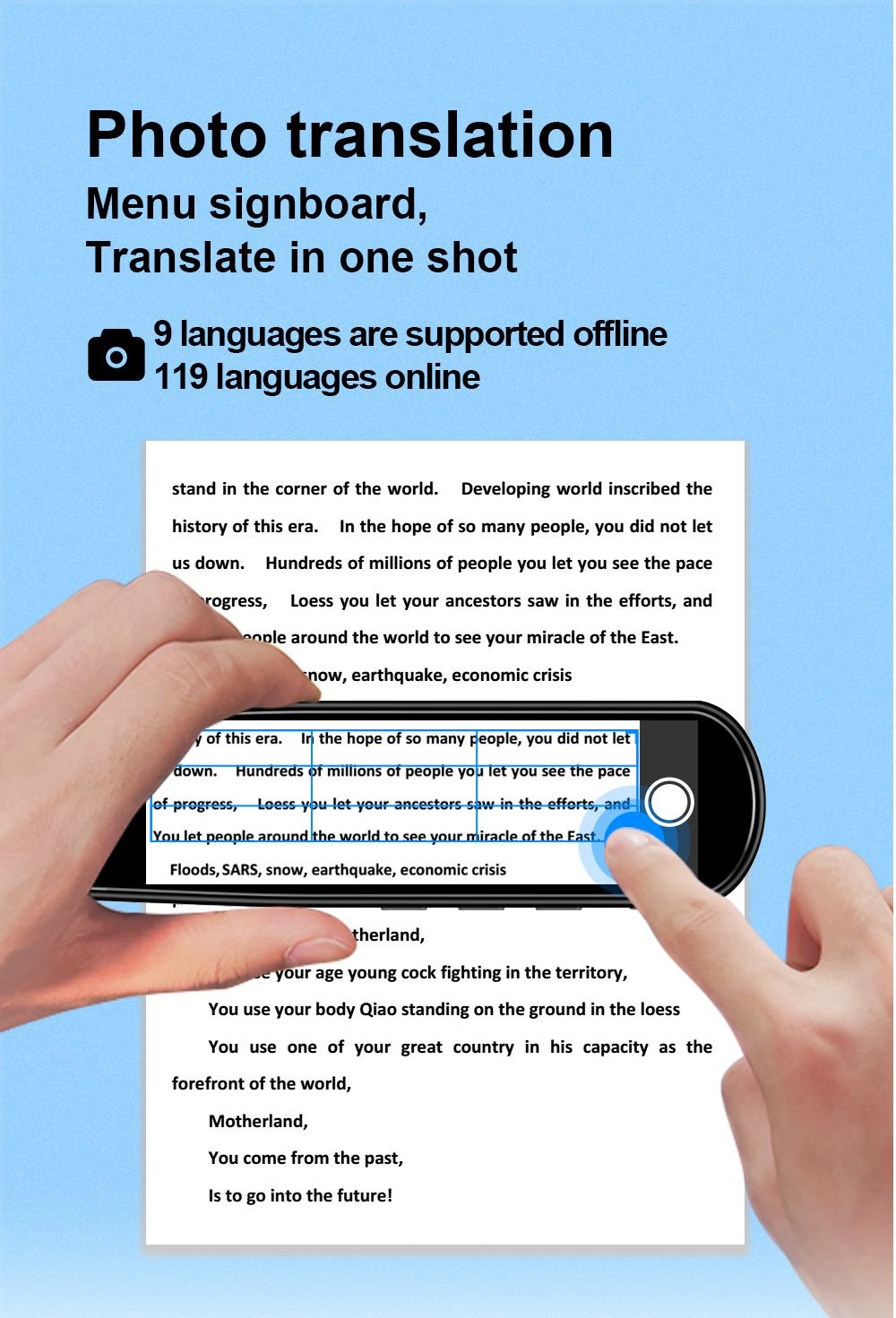 Accurate 112-Language Translation and Reading Scanner Pen