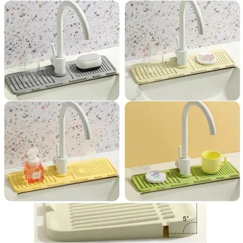 Absorbent Faucet Guard & Draining Mat