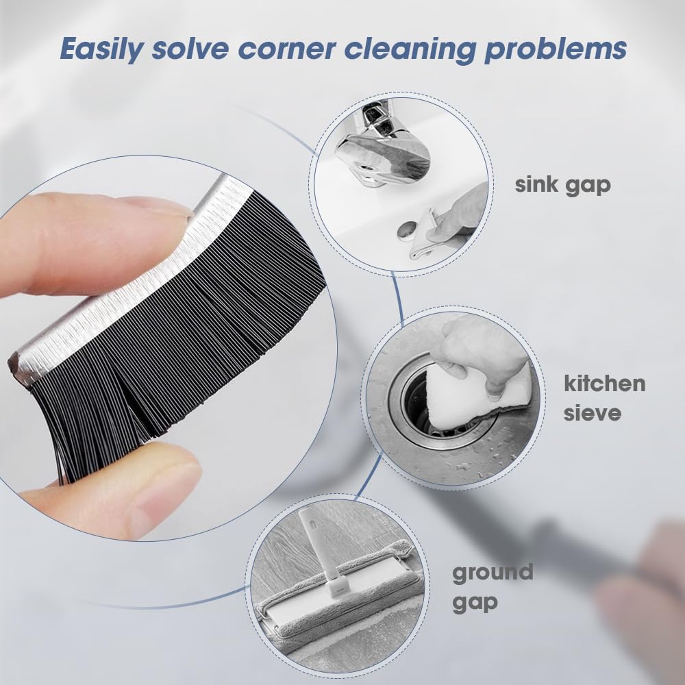 Heavy-Duty Crevice Cleaning Brush with Stiff Bristles