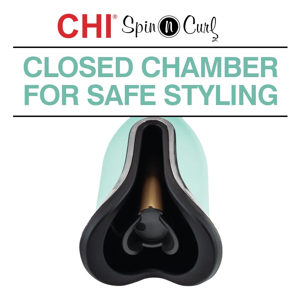 CHI Spin N Curl Curling Iron: Effortless Healthy & Shiny Curls and Waves | FINAL DAY OF SALE!