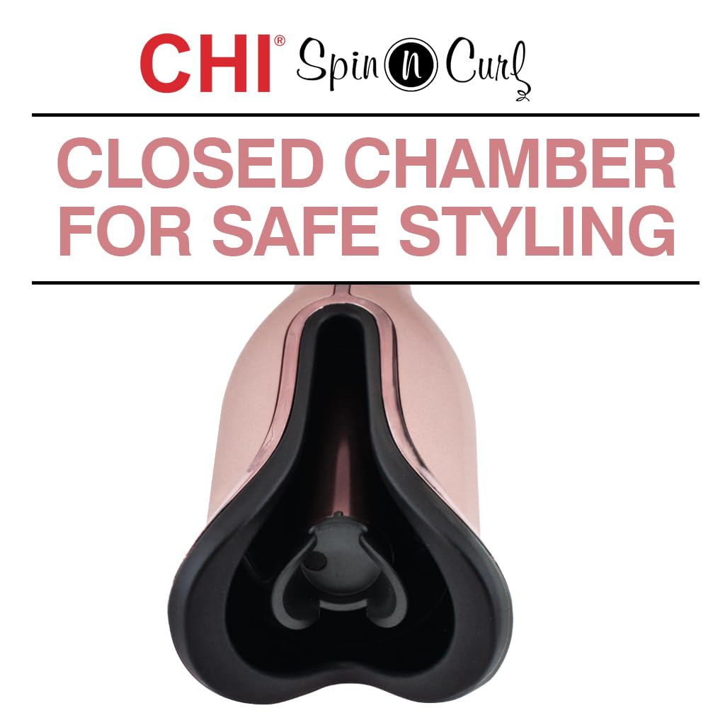 CHI Spin N Curl Curling Iron: Effortless Healthy & Shiny Curls and Waves | FINAL DAY OF SALE!