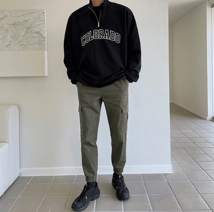 Half Zip Colorado Turtleneck Sweater - Luxinsly