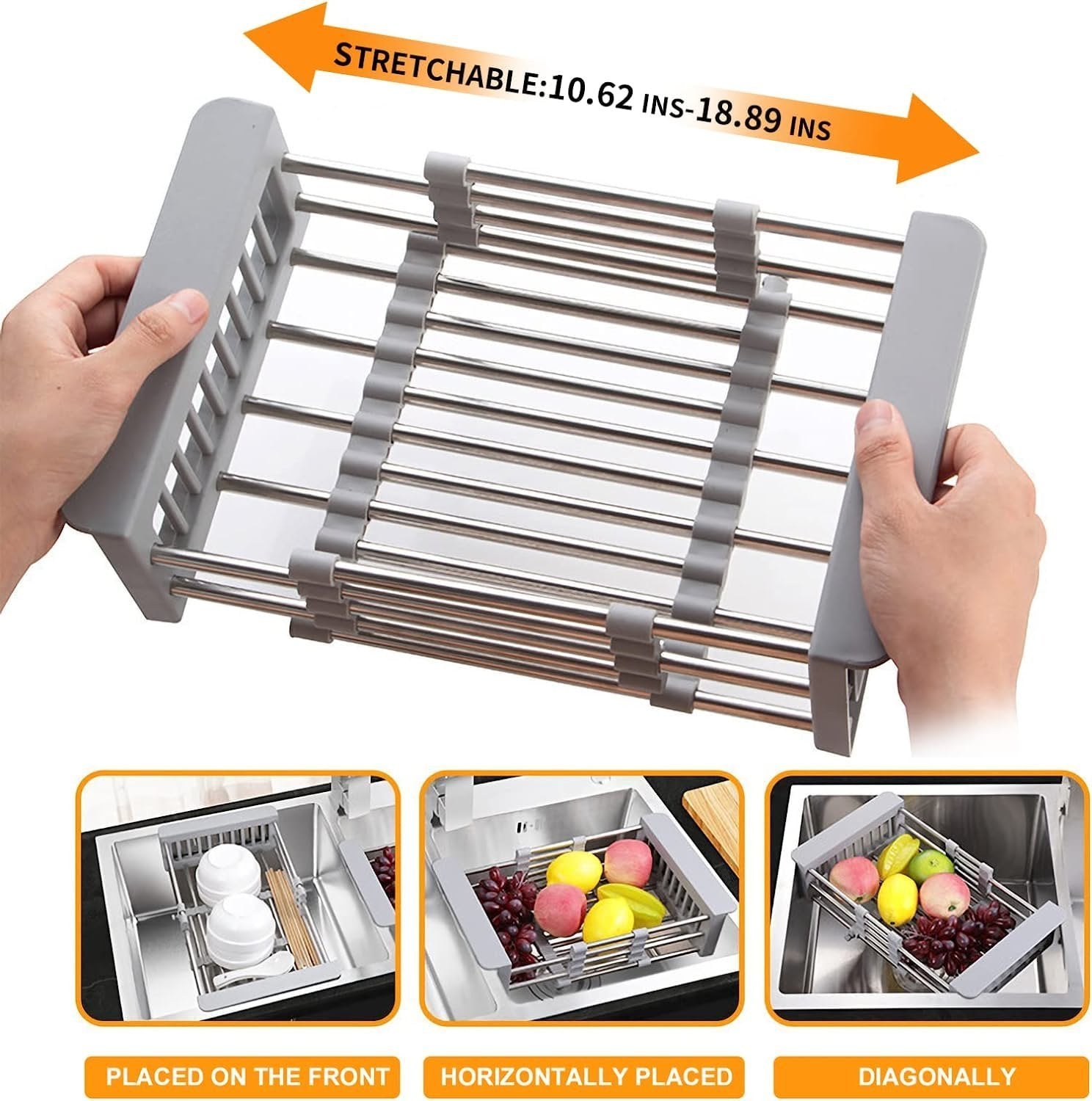 Expandable Kitchen Sink Drain Basket