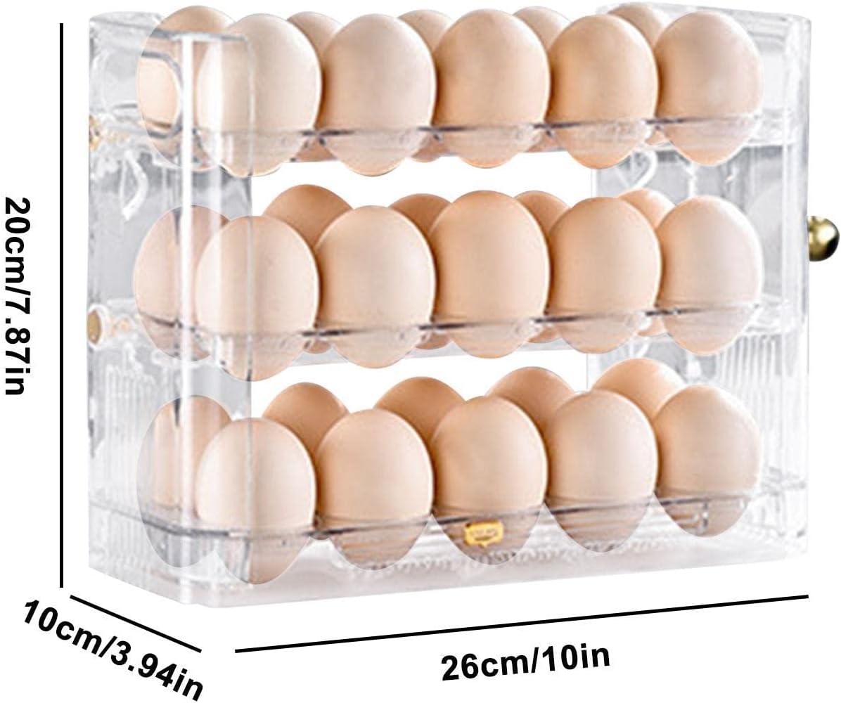 3-Layer Egg Holder for Refrigerator - Luxinsly