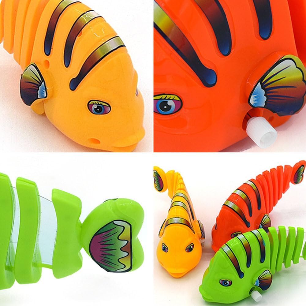 Interactive Wind-Up Fish (Set of 3)
