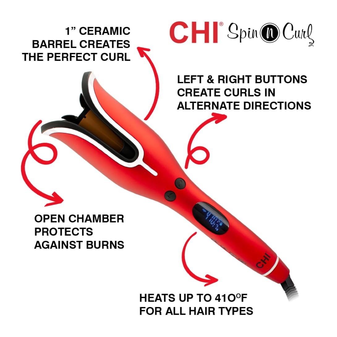 CHI Spin N Curl Lockenstab: Mühelos gesunde und glänzende Locken und Wellen 