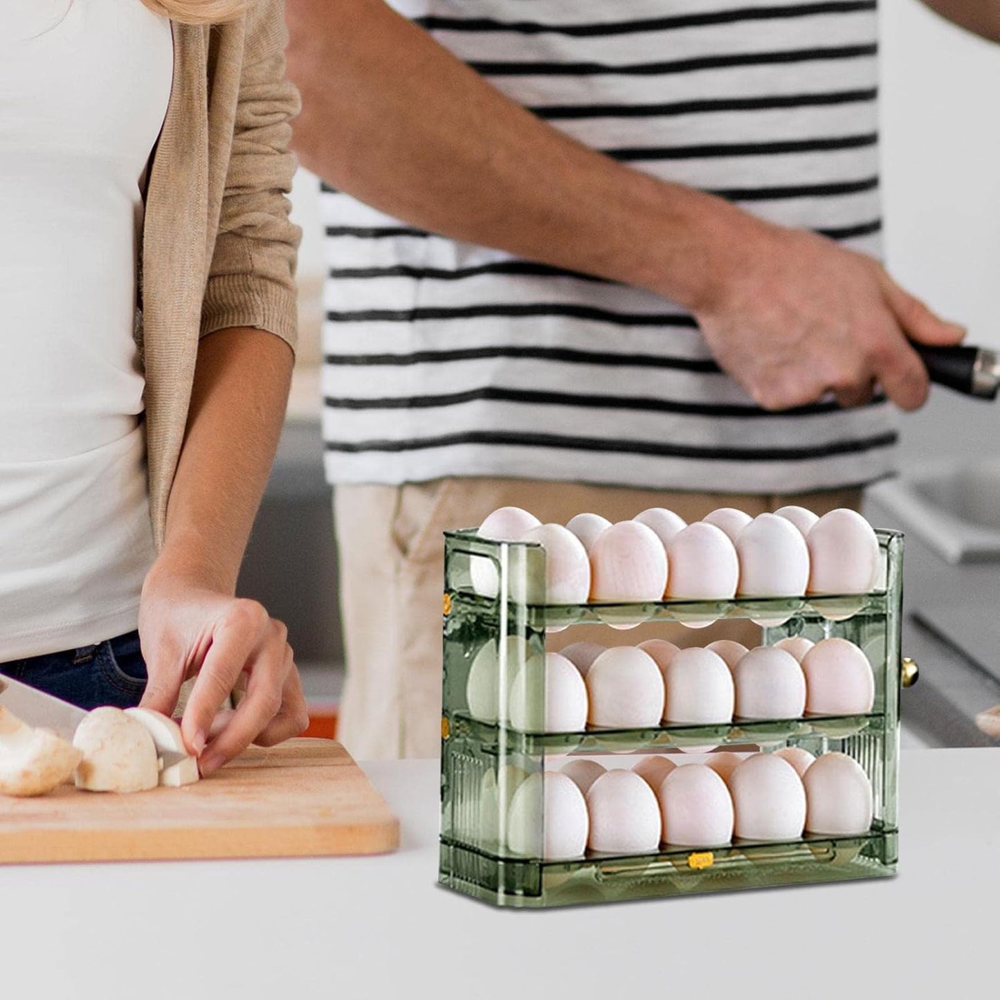 3-Layer Egg Holder for Refrigerator - Luxinsly