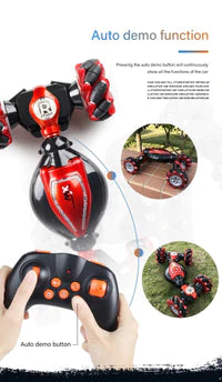 Remote Control Stunt Car with Gesture Sensor - Luxinsly