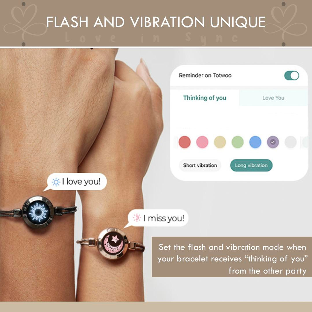Smart Bracelet for Couples with Touch Light and Vibration (2 units)