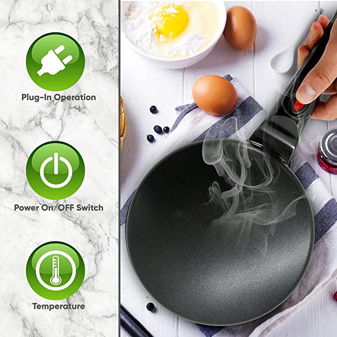 Bakete Magic Crepe Maker + FREE Bowl and Eggwhisk