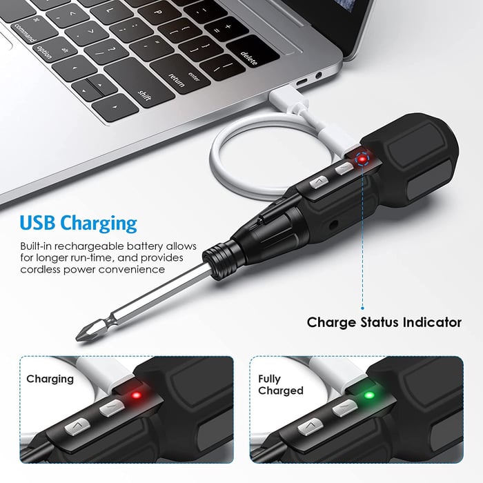 Electric Screwdriver USB Rechargeable - Luxinsly