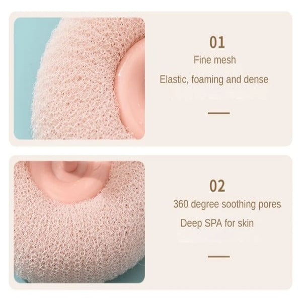 Luxury Bath Sponge with Suction Grip