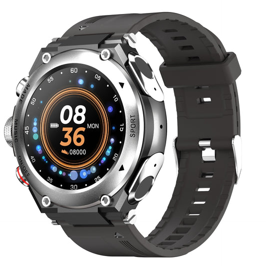 Smartwatch with Integrated Wireless Earphones (Compatible with iPhone & Android) - Luxinsly