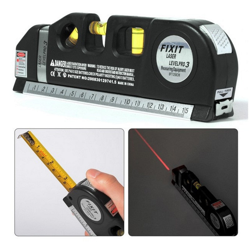Multifunctional laser measuring device with 4 functions