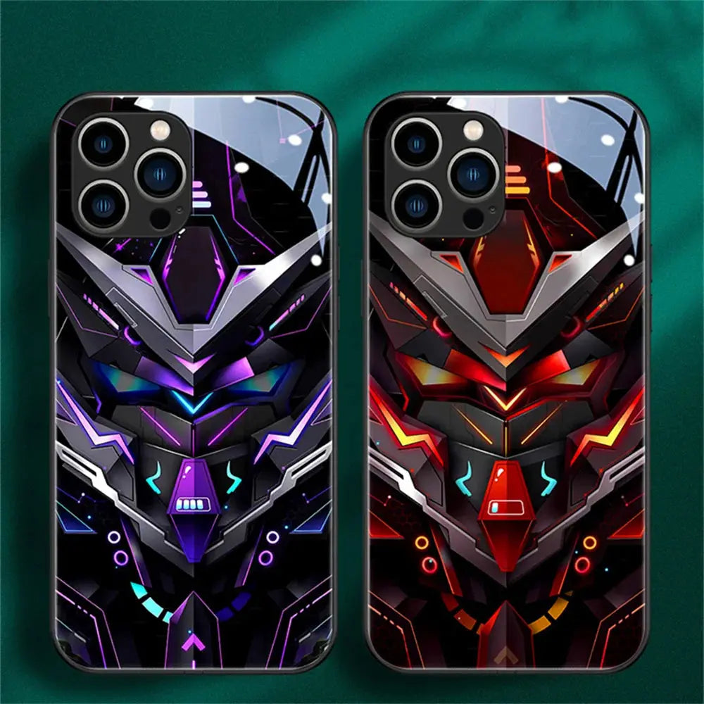 Cool Mecha Smart Flash Case for Apple iPhone - Luxinsly