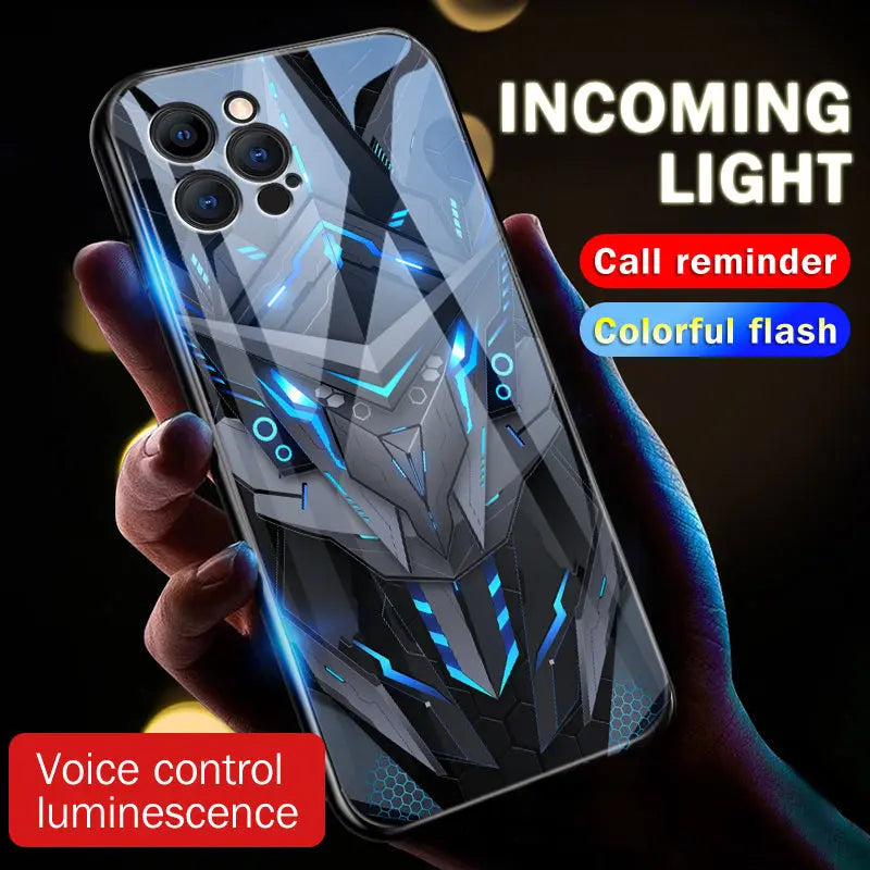 Cool Mecha Smart Flash Case for Apple iPhone - Luxinsly