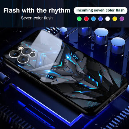 Cool Mecha Smart Flash Case for Apple iPhone - Luxinsly