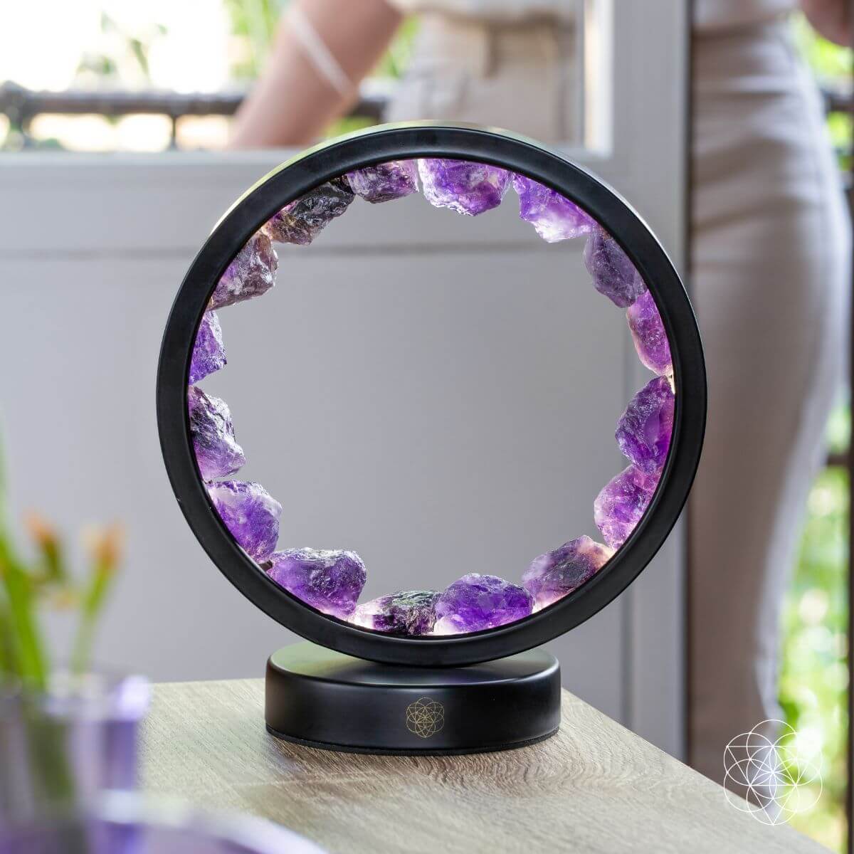 Amethyst-Halo-Lampe für spirituellen Schutz