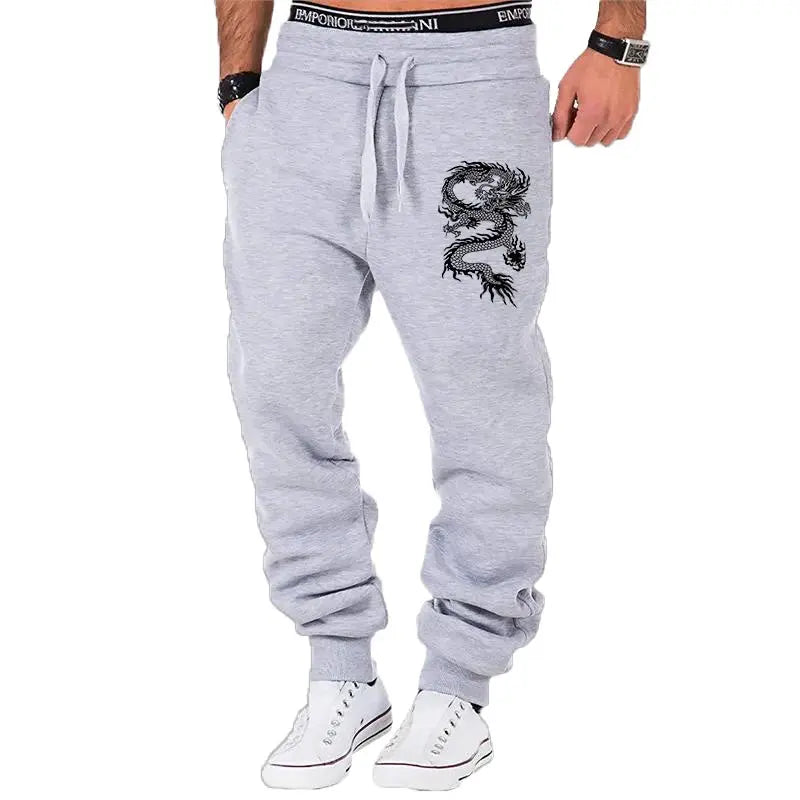 Dragon Printed Jogger - Luxinsly