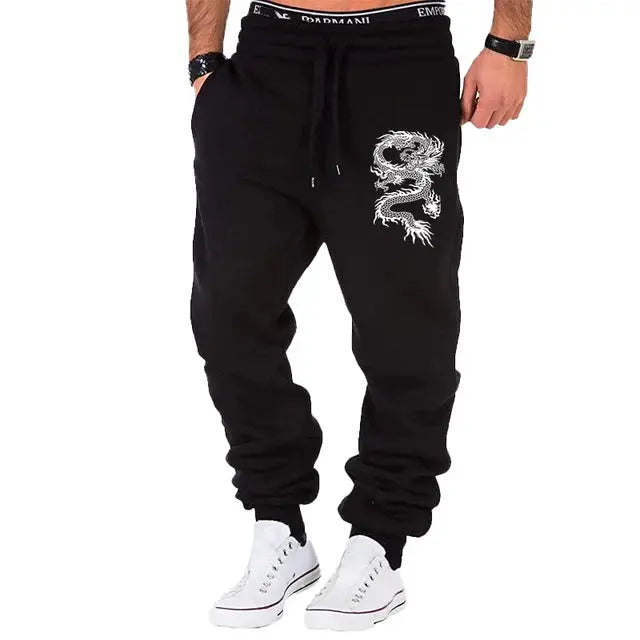 Dragon Printed Jogger - Luxinsly