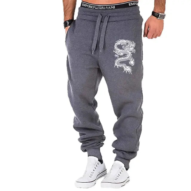 Dragon Printed Jogger - Luxinsly