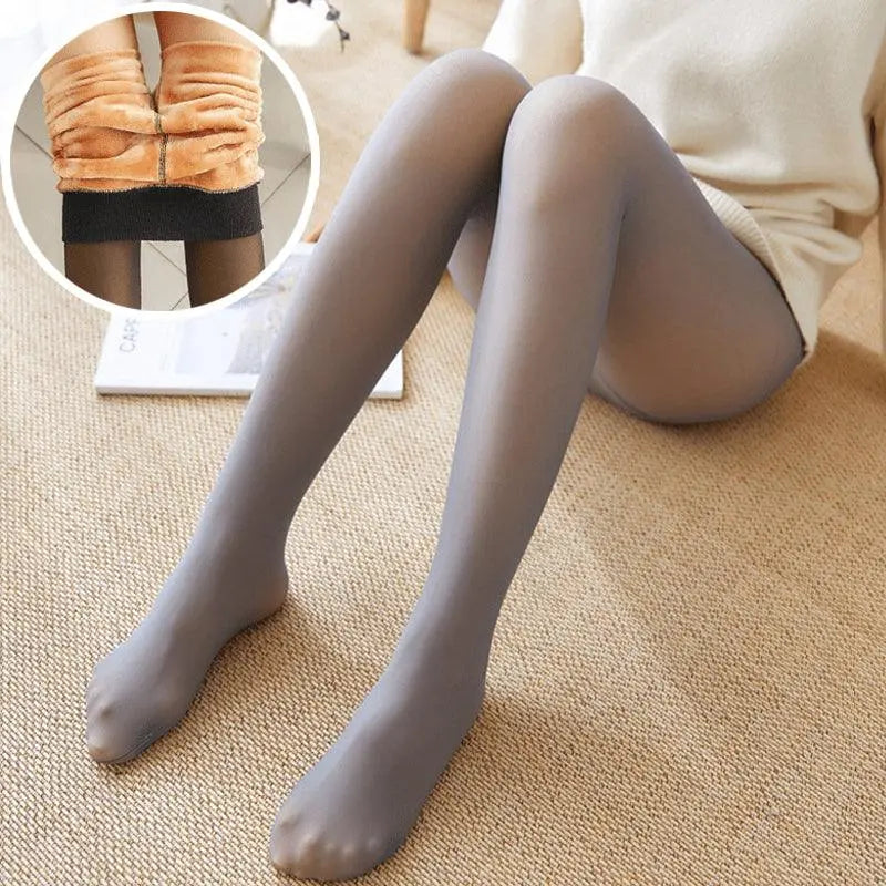 Fleece Lined Pantyhose - Luxinsly