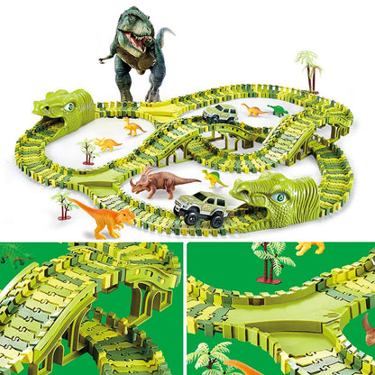 Dinosaur Racing Track Toy Set - Luxinsly