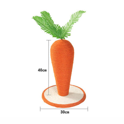 Sisal Carrot Cat Scratching Post | Durable & Fun for All Cats - Luxinsly