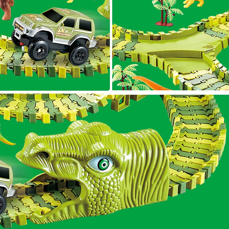 Dinosaur Racing Track Toy Set - Luxinsly