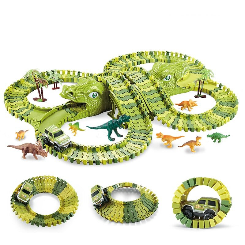 Dinosaur Racing Track Toy Set