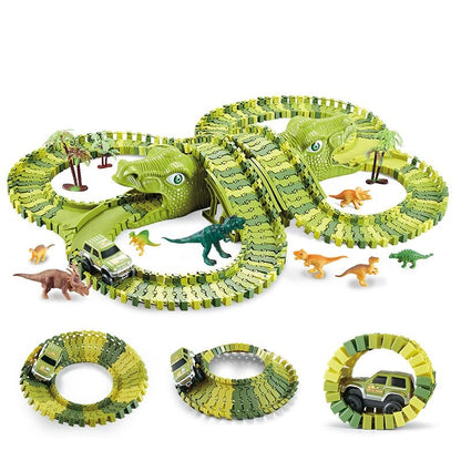 Dinosaur Racing Track Toy Set - Luxinsly