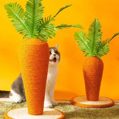 Sisal Carrot Cat Scratching Post | Durable & Fun for All Cats - Luxinsly