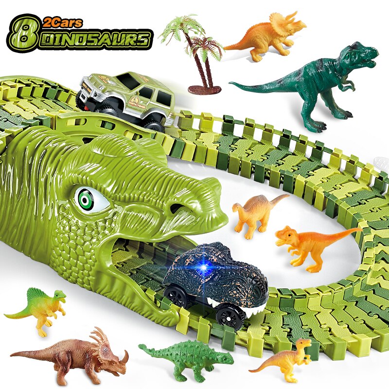 Dinosaur Racing Track Toy Set - Luxinsly