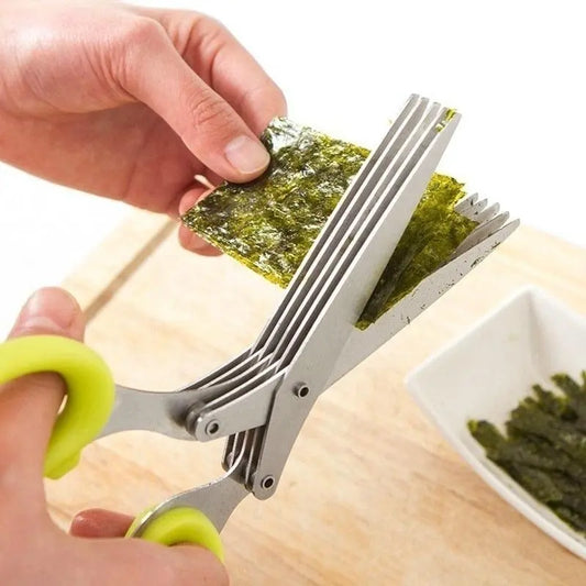 5 Blade Kitchen Salad Scissors - Luxinsly