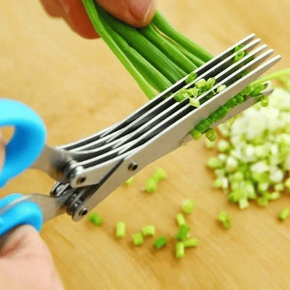 5 Blade Kitchen Salad Scissors - Luxinsly