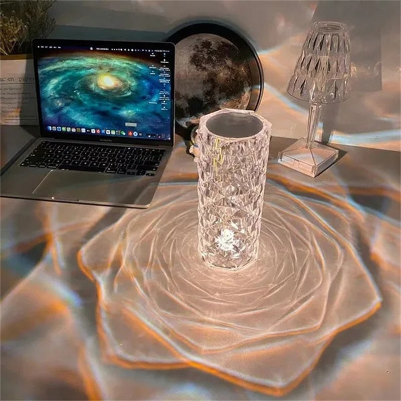 Crystal LED Diamond Touch Lamp