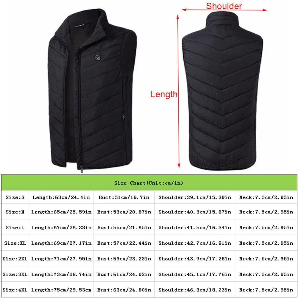 Lux Unisex Heated Vest - Luxinsly