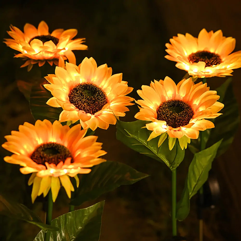 Sonnenblumen-Solar-Rasenlicht