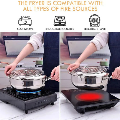 Master Fryer with Thermometer Luxinsly