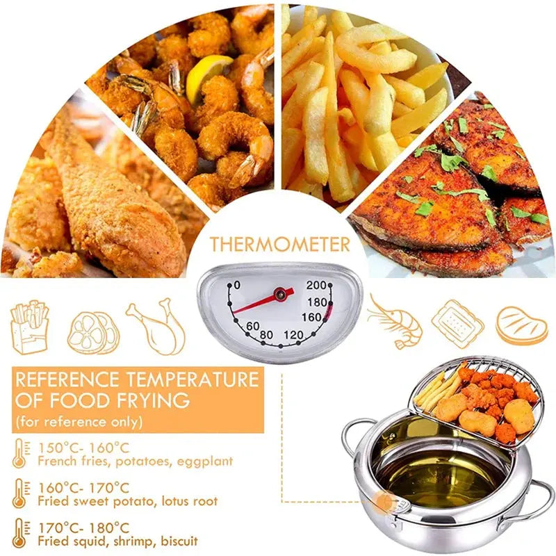 Master Fryer with Thermometer Luxinsly