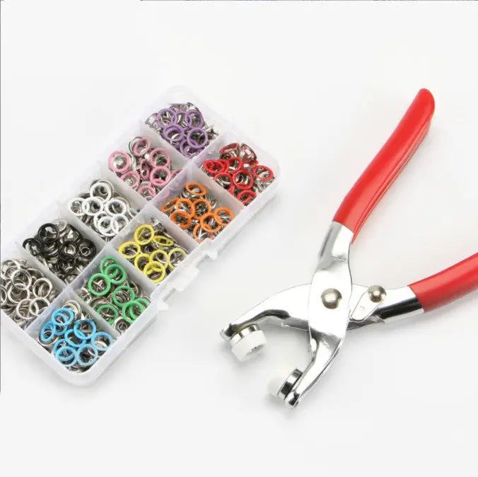 Metal Snap Buttons with Fastener Pliers Press Tool Kit Luxinsly