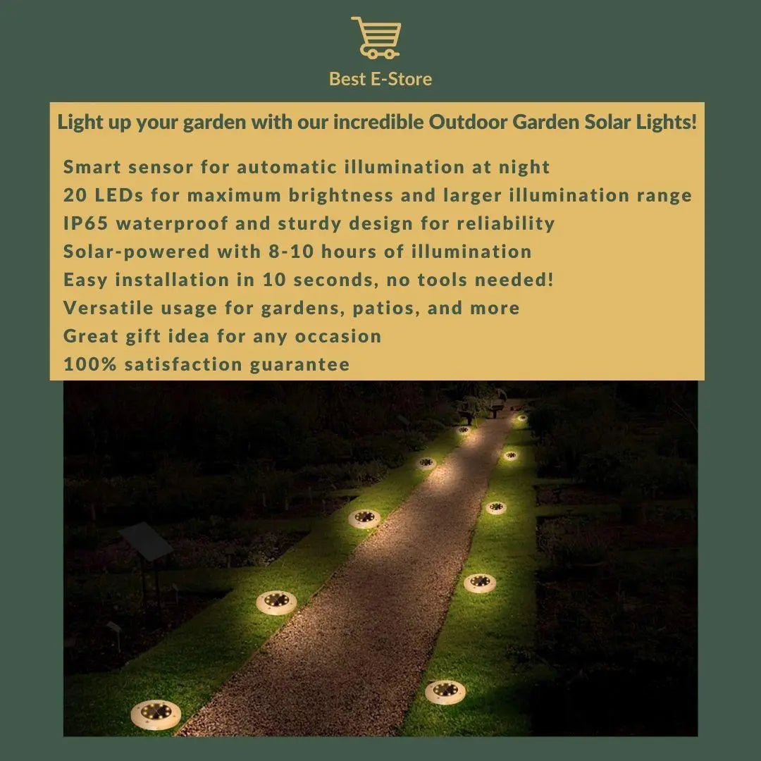 New Waterproof Solar Powered Garden Lights - Luxinsly