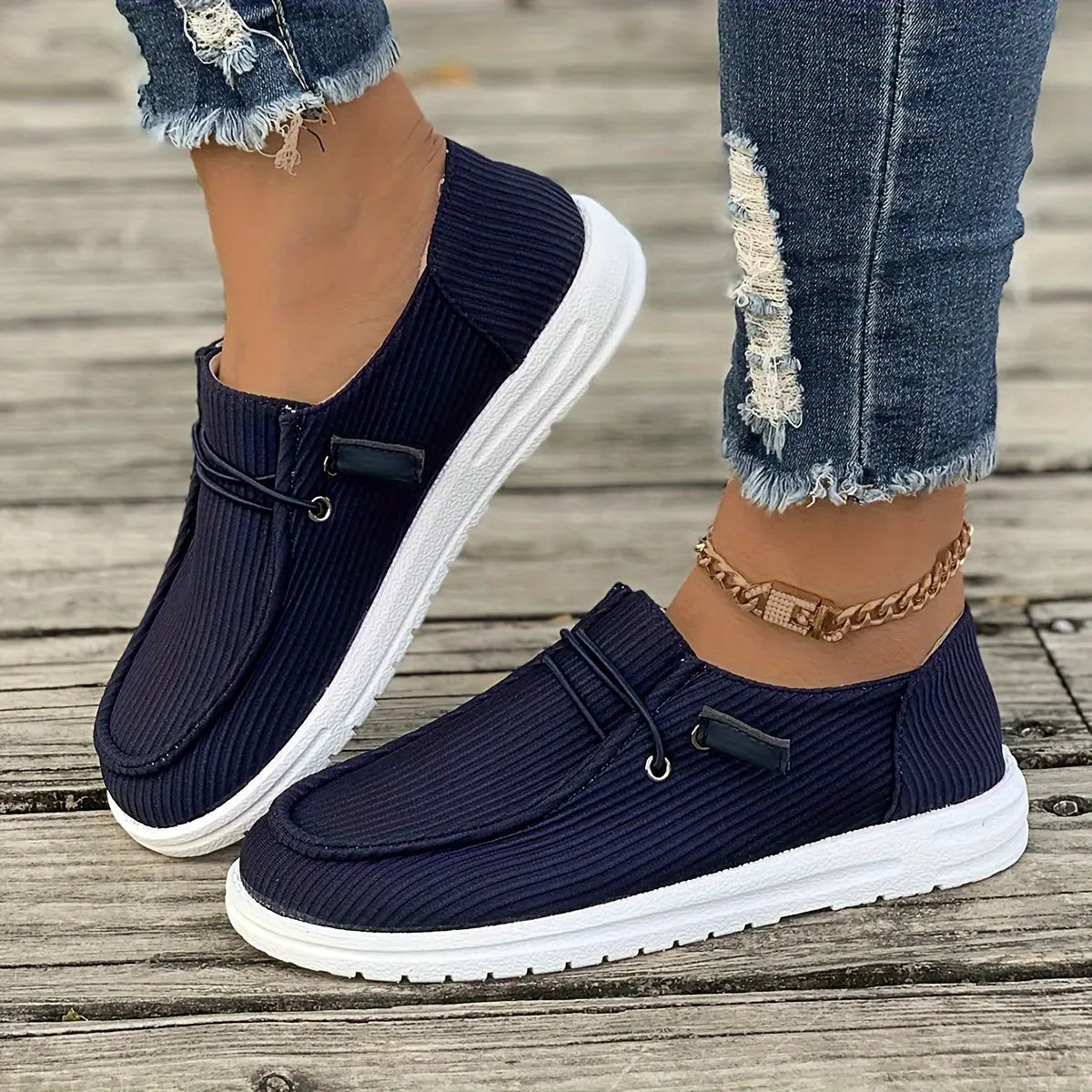 Non Slip Canvas Women Sneakers Luxinsly